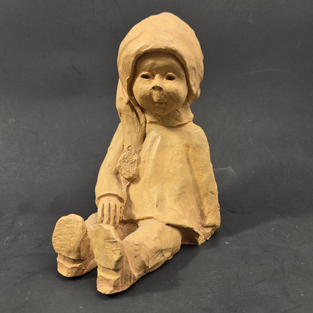 Vintage Dave Grossman Designs Sitting Child Figurine St Louis Art Pottery Decor